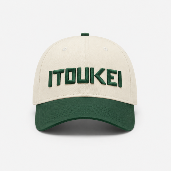 Cap-Baseball - Creme-Vert