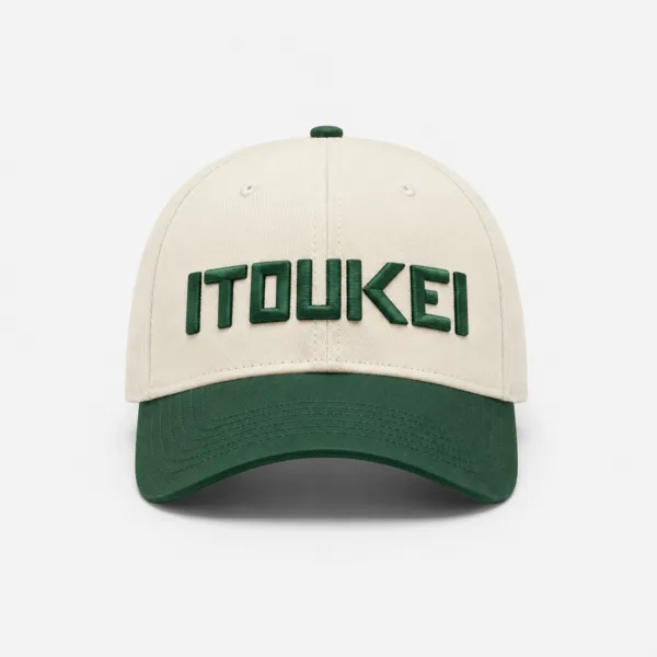 Cap-Baseball - Creme-Vert