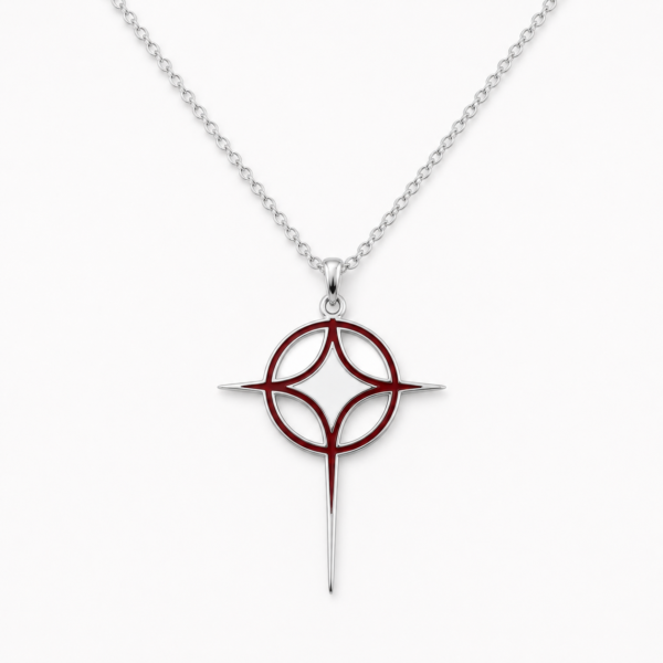 Collier - Argent-Rouge