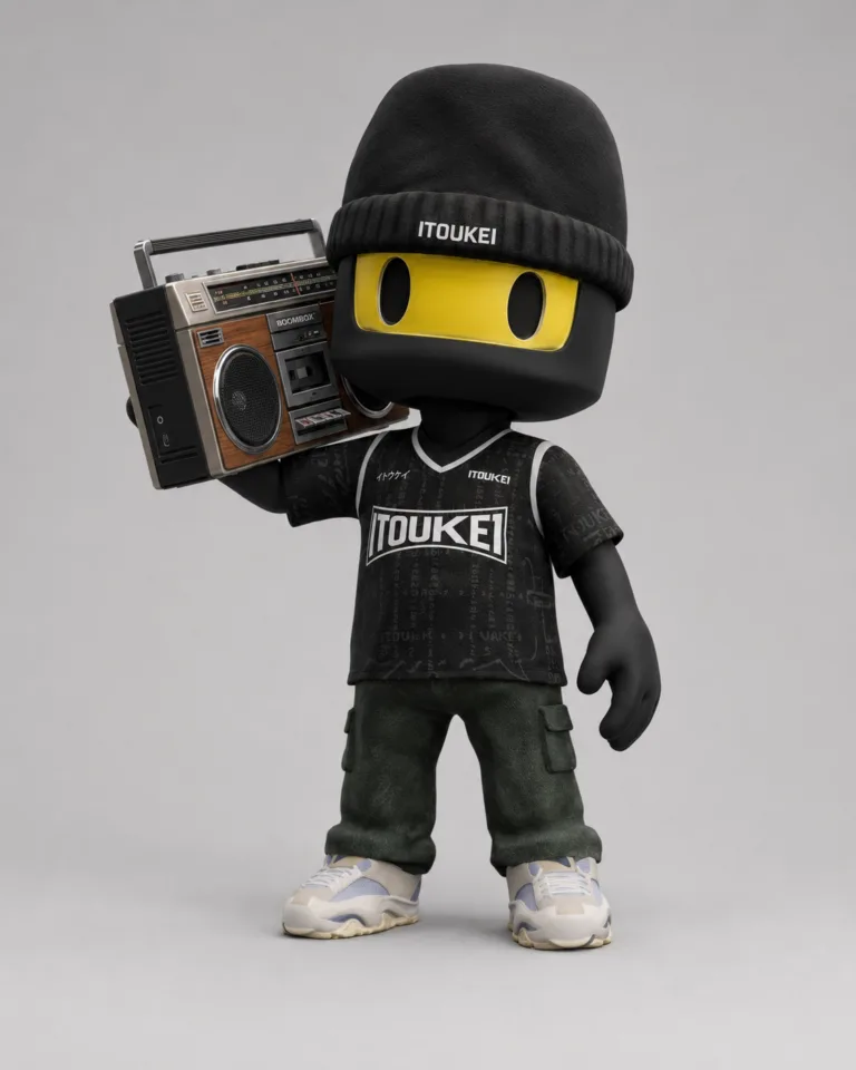 Figurine-Bot - Noir-Jaune