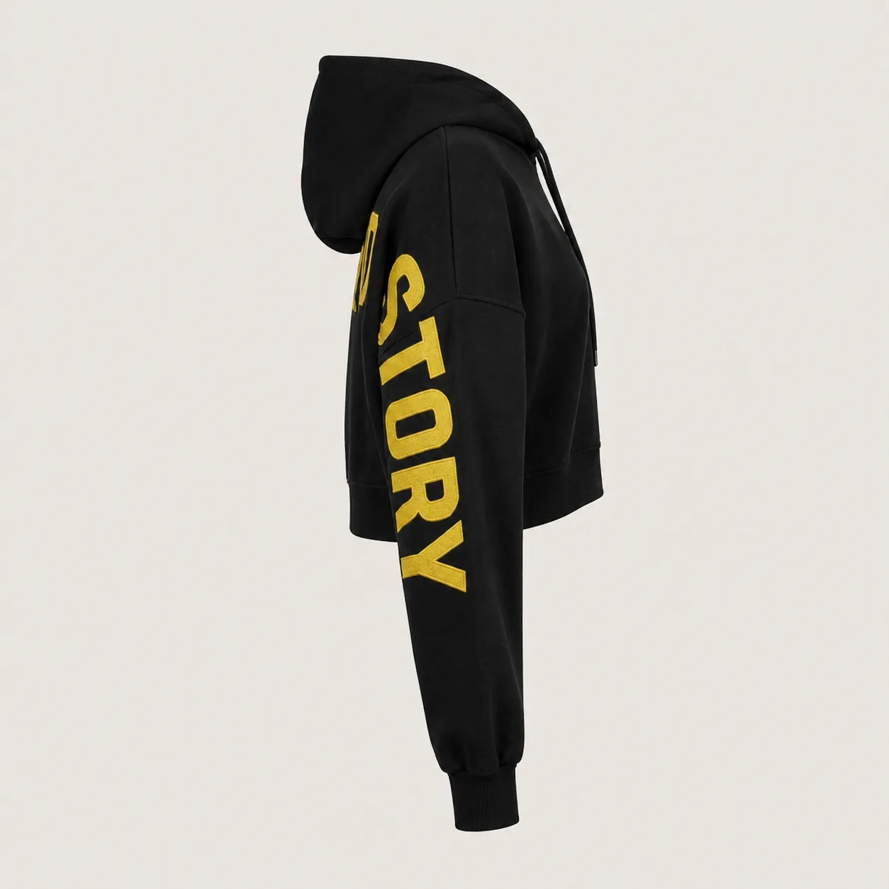 Hoodie court No Risk ITOUKEI noir — vue 4