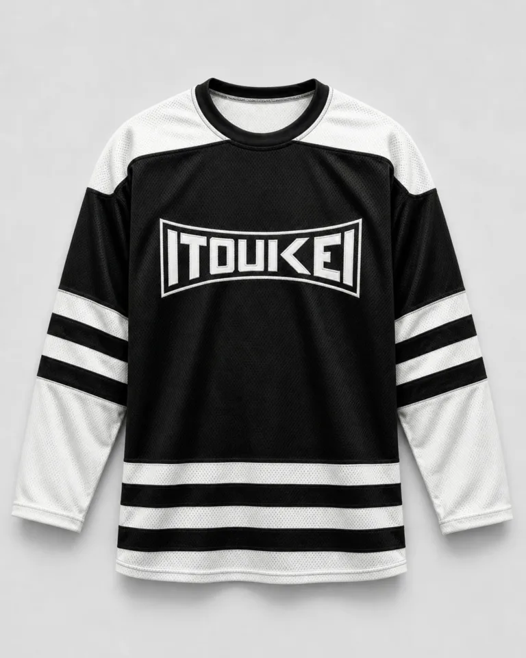 Jersey-Hockey - Noir-Blanc