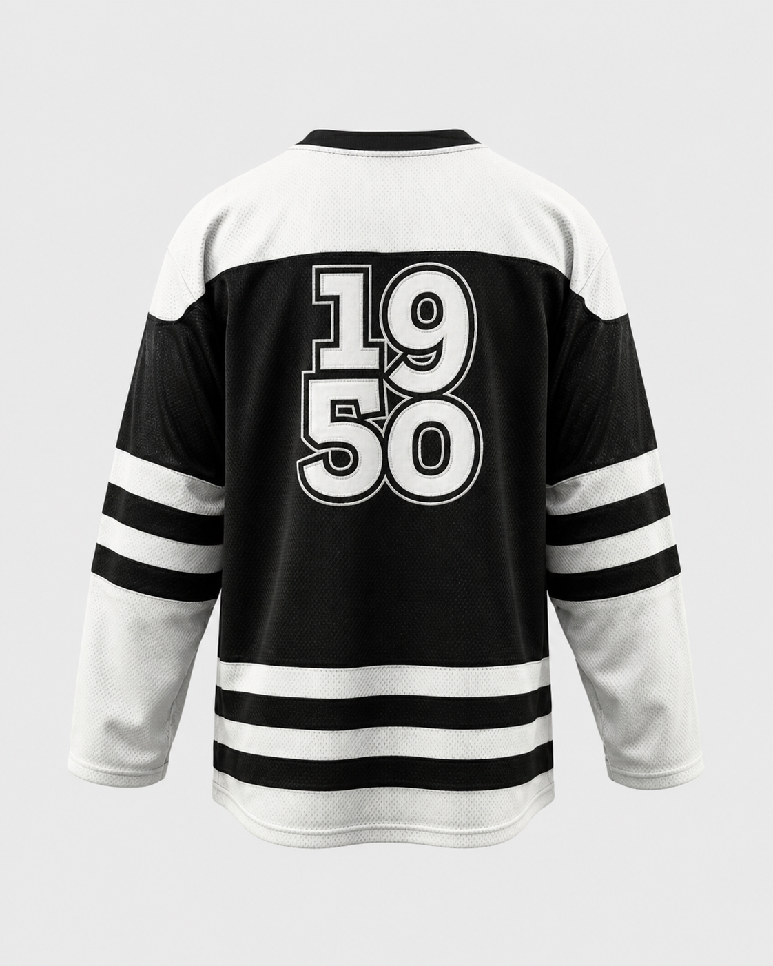 Jersey-Hockey - Noir-Blanc – Image 2