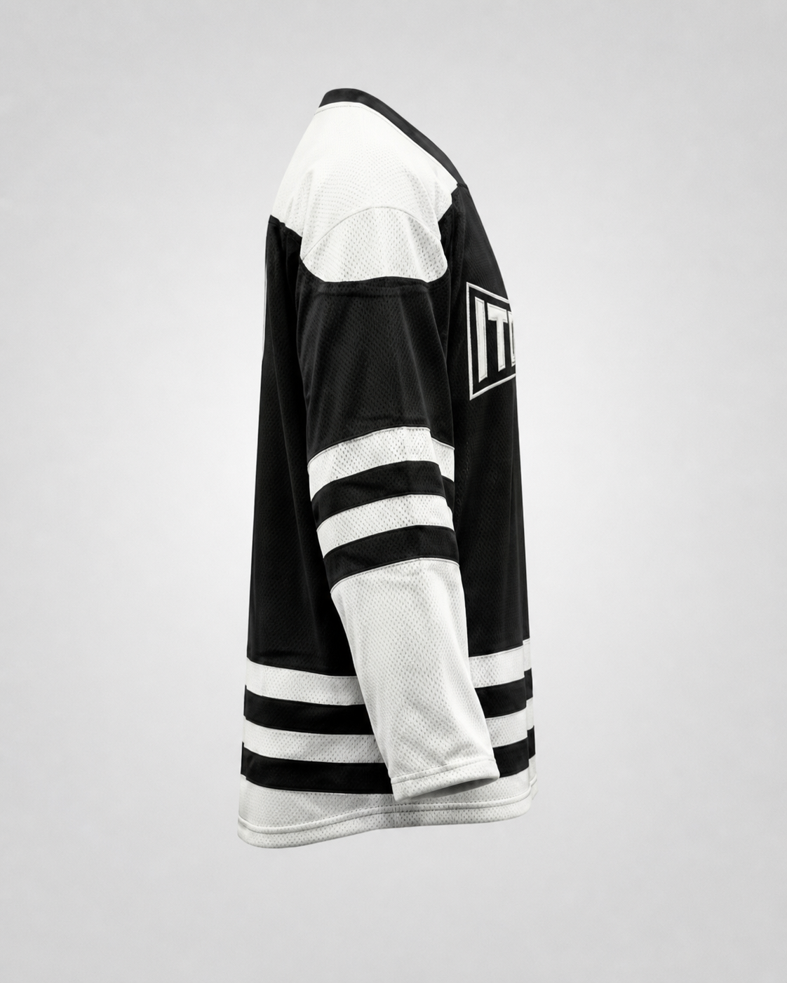 Jersey-Hockey - Noir-Blanc – Image 3