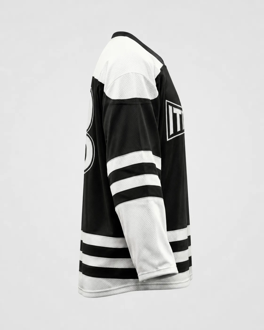 Maillot de hockey ITOUKEI noir et blanc — vue 4