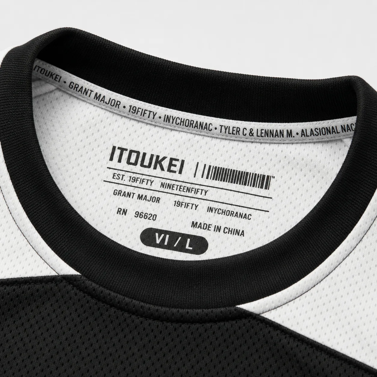 Maillot de hockey ITOUKEI noir et blanc — vue 9