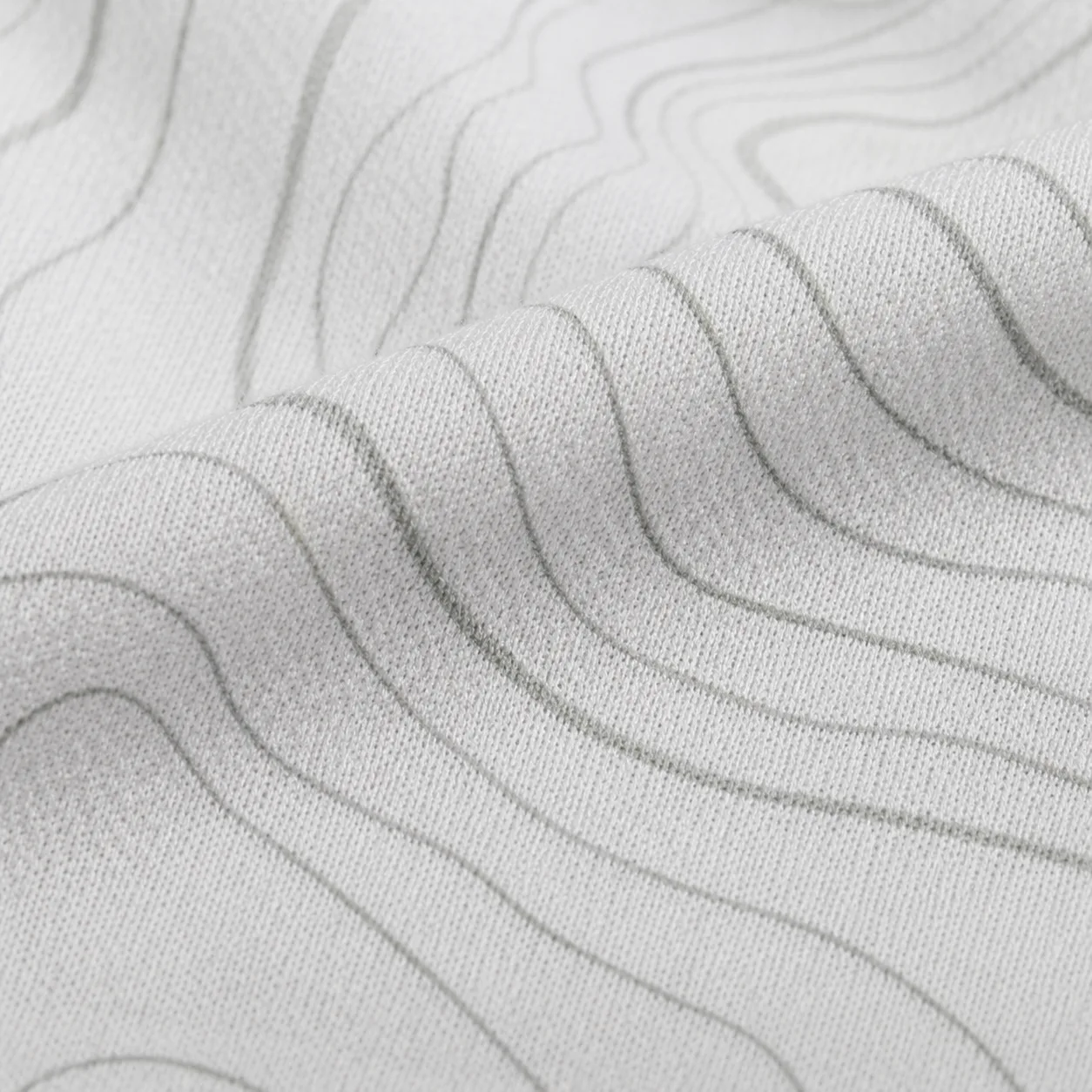 Jersey manches longues motif topo ITOUKEI blanc — vue 6