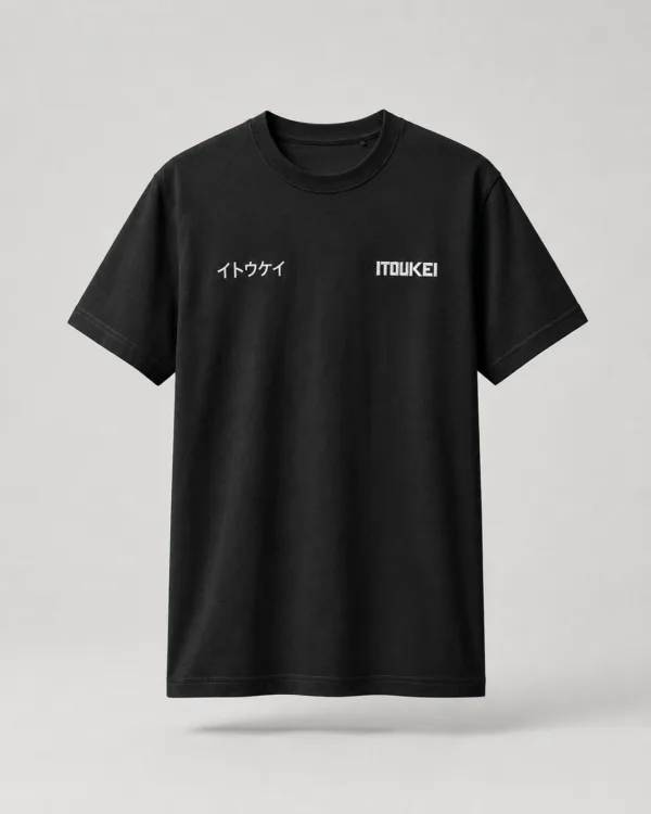 T-shirt logo ITOUKEI noir — vue de face