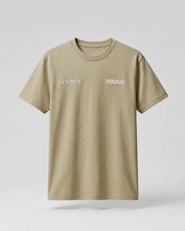 T-shirt logo ITOUKEI sable — vue de face