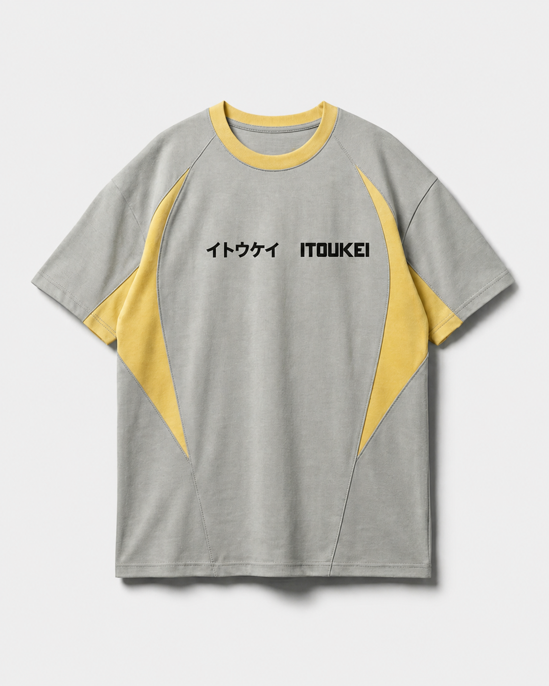Tshirt-Panel - Gris-Jaune