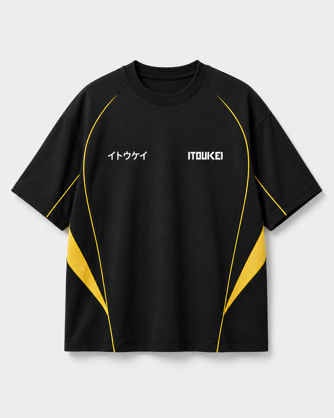 Tshirt-Panel - Noir-Jaune