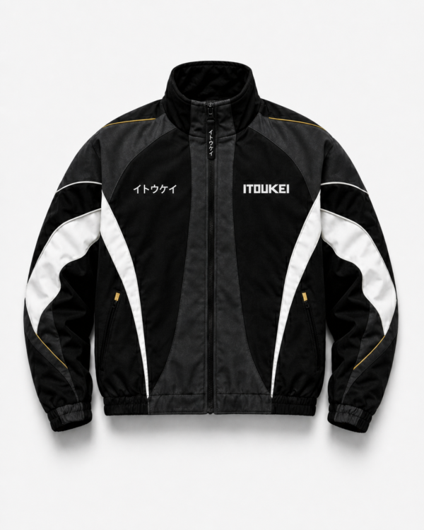 Veste de survêtement ITOUKEI noir et or — vue de face