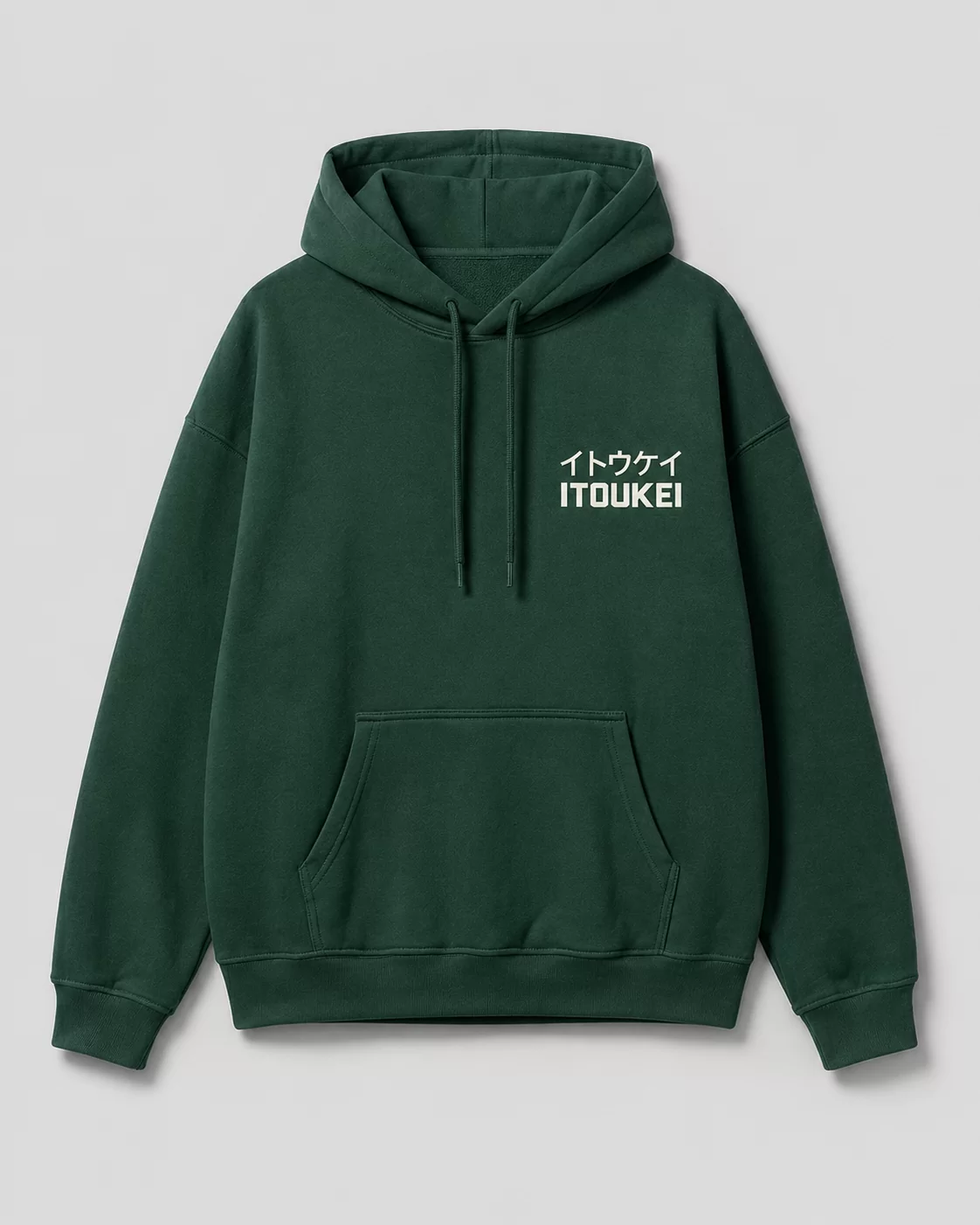 Hoodie ITOUKEI vert — vue de face
