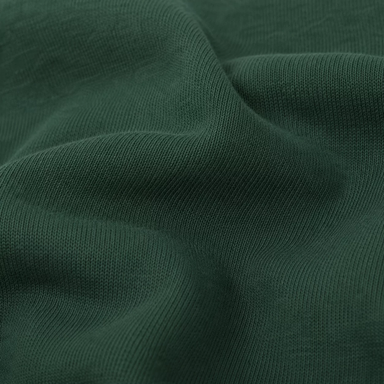 Hoodie ITOUKEI vert — détail molleton