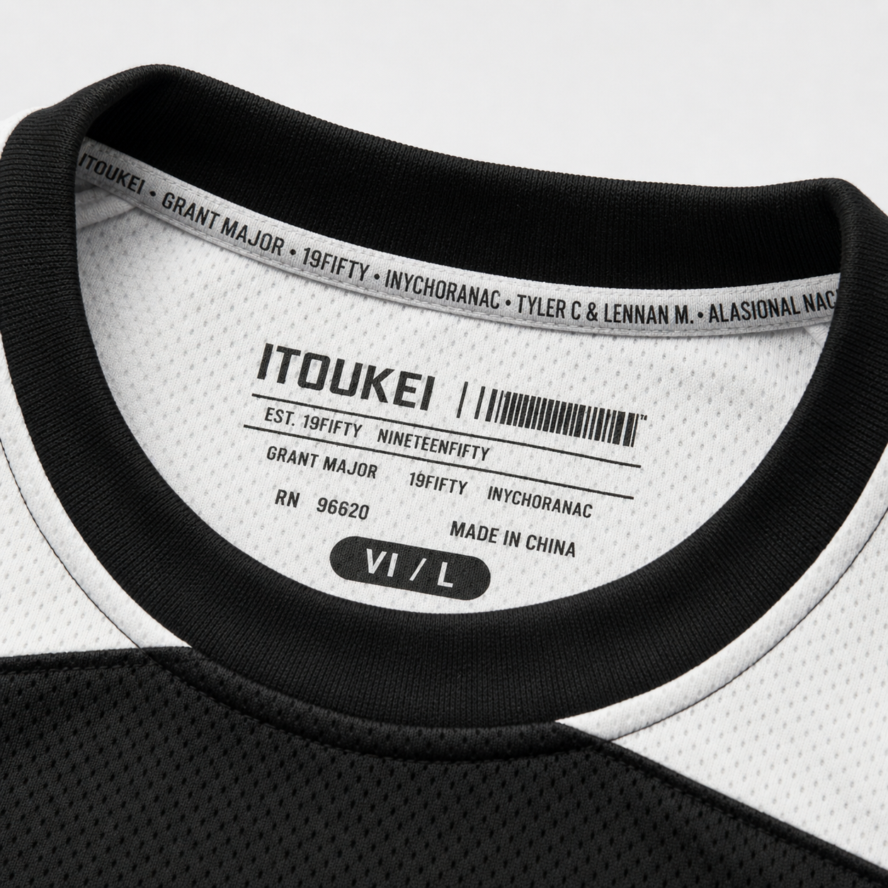Jersey-Hockey - Noir-Blanc – Image 9