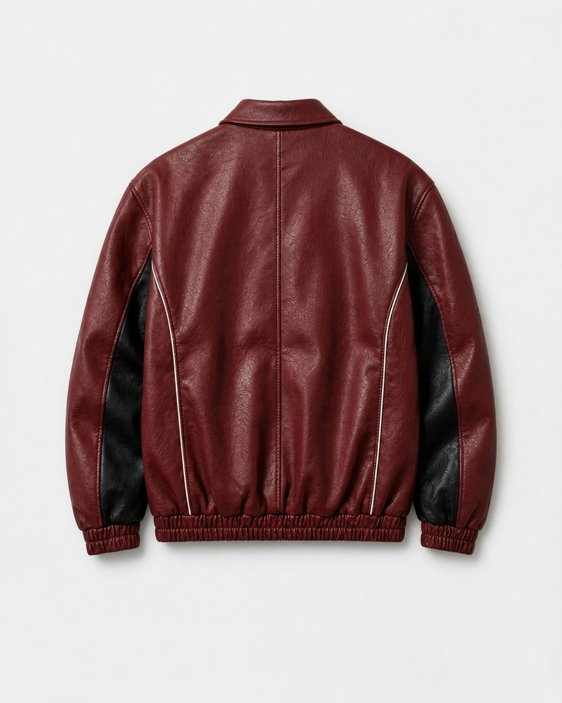 Veste-Racing-Cuir - Bordeaux – Image 3