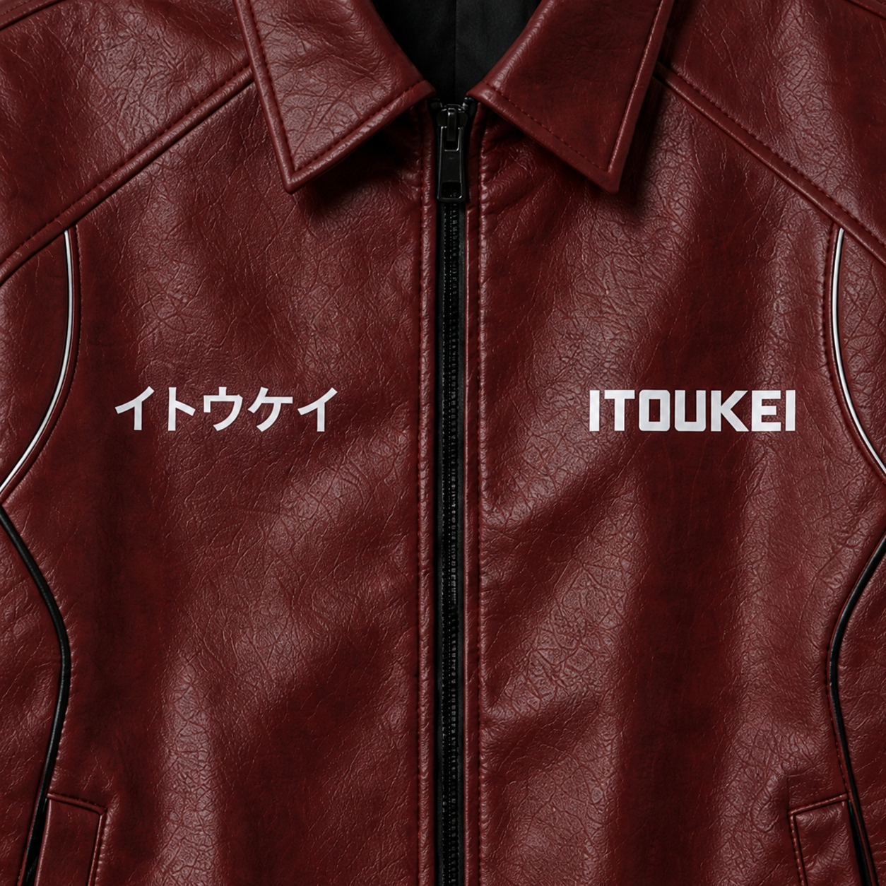 Veste-Racing-Cuir - Bordeaux – Image 9