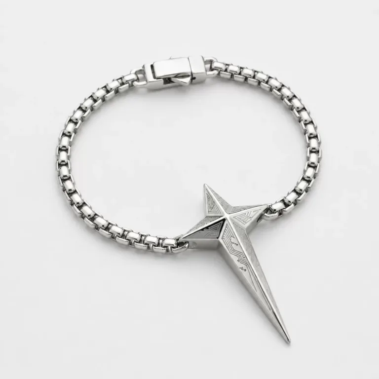 Bracelet-Chaine - Argent-Etoile