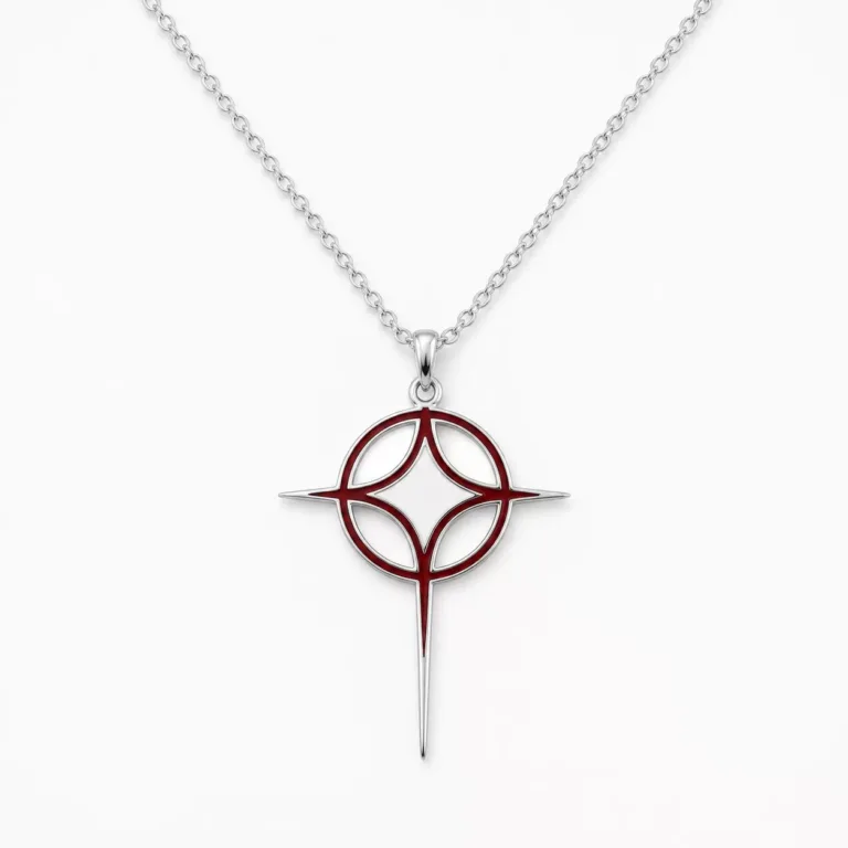 Collier - Argent-Rouge