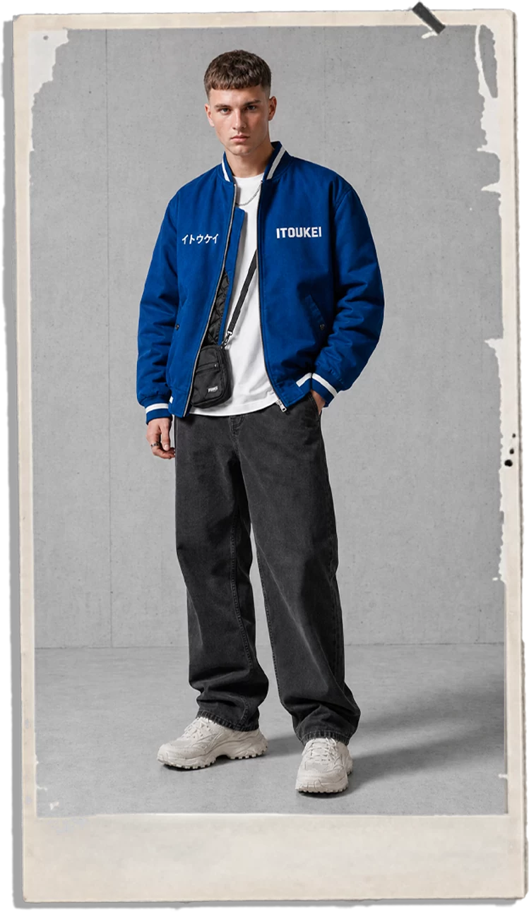 Look ITOUKEI — veste bleue