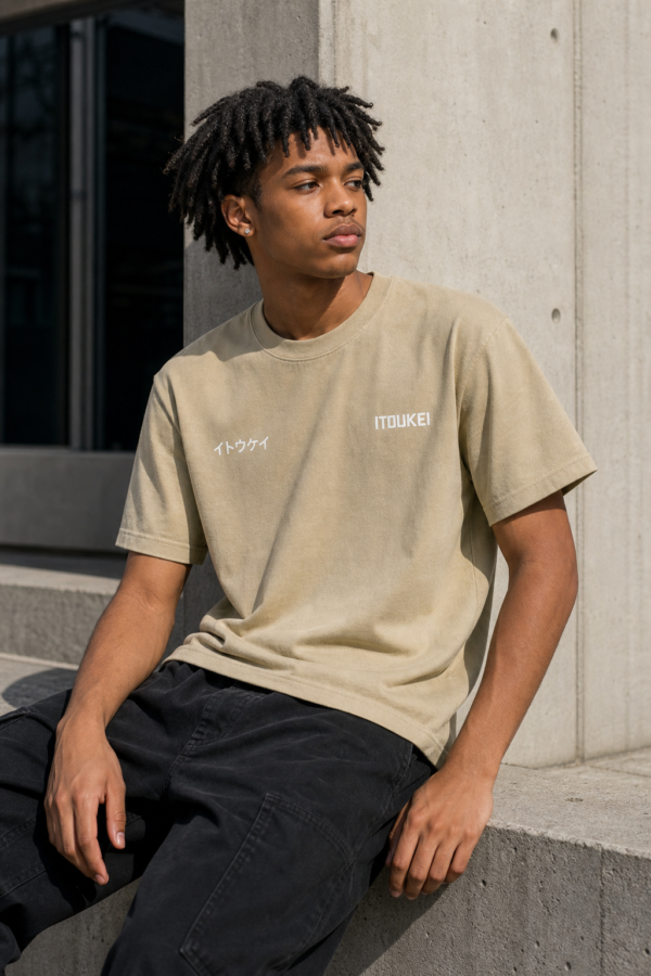 Tshirt-Logo Sable — porté
