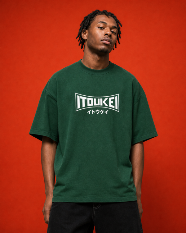 Tshirt-Logo Vert-Foret — porté